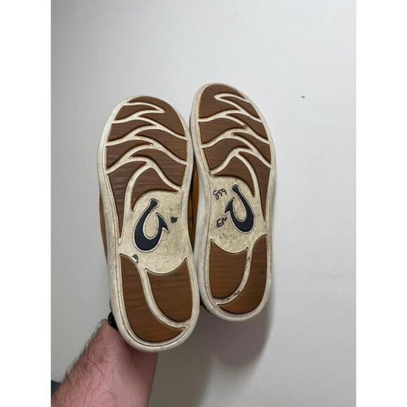 OluKai Kihi  in Trench Blue/Tan Size 10 Boat Shoes - Picture 6 of 6